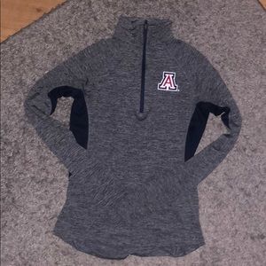 university of Arizona dri fit quarter zip
